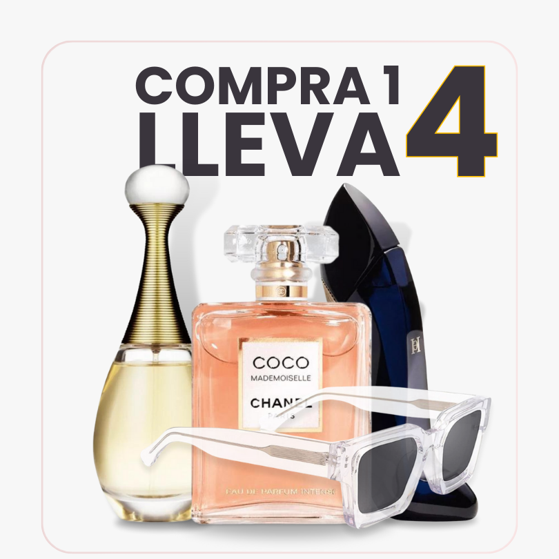 COMBO PERFECTO - KIT PERFUMES + GAFAS RAYBAN [COMPRA 1 Y LLEVA 4]